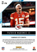 Patrick Mahomes II 2020 Panini Score Game Face Series Mint Card GF-PM
