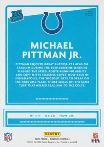 Indianapolis Colts 2020 Donruss Factory Sealed Team Set with Jonathan Taylor and Michael Pittman Rated Rookie