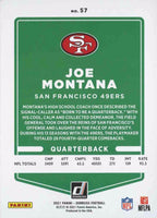 Joe Montana 2021 Donruss Series Mint Card #57
