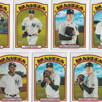 New York Yankees 2021 Topps Heritage 21 Card Team Set with Aaron Judge PLUS