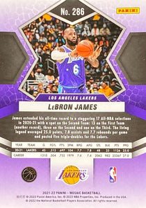 LeBron James 2021 2022 Panini Mosaic Series Mint All-NBA Card #286