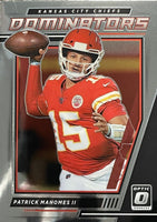 Patrick Mahomes II 2021 Donruss OPTIC Dominators Series Mint Insert Card #DM-PM
