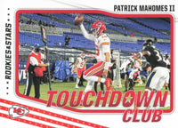 Patrick Mahomes II 2021 Panini Rookies and Stars Touchdown Club Insert Card #TDC-9
