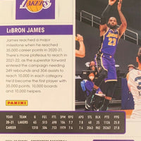 2020-21 Panini Contenders Season Ticket #81 LeBron James Los Angeles Lakers  NBA Basketball Trading Card