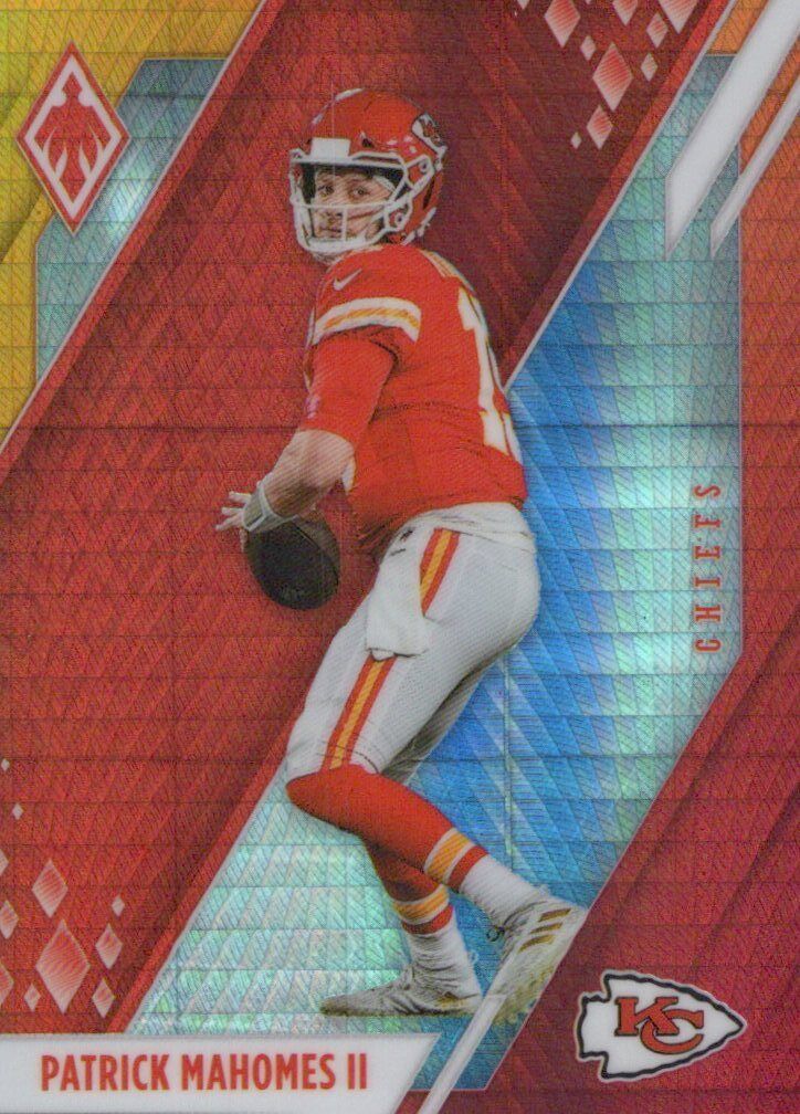 Patrick Mahomes II 2021 Panini Phoenix Fire Burst Card #57