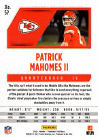 Patrick Mahomes II 2021 Panini Phoenix Fire Burst Card #57
