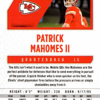 Patrick Mahomes II 2021 Panini Phoenix Fire Burst Card #57