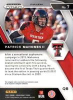 Patrick Mahomes II 2021 Panini Prizm Draft Picks Series Mint Card #7
