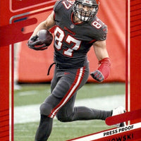 Rob Gronkowski 2021 Donruss RED PRESS PROOF Version of Card #104