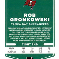 Rob Gronkowski 2021 Donruss BRONZE PRESS PROOF Version of Card #104