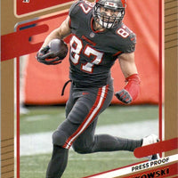 Rob Gronkowski 2021 Donruss BRONZE PRESS PROOF Version of Card #104