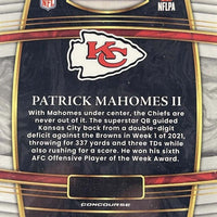 Patrick Mahomes II 2021 Panini Select Concourse Series Mint Card #2