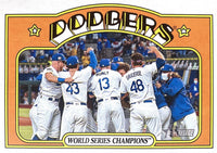 Los Angeles Dodgers 2021 Topps HERITAGE Series 30 Card Team Set with Mookie Betts, Clayton Kershaw and World Series Cards PLUS
