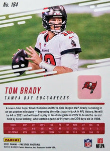 Tom Brady 2021 Panini Prestige Series Mint Card #184