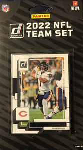 Chicago Bears 2022 Donruss Factory Sealed Team Set with Justin Fields and 3 Rated Rookie Cards