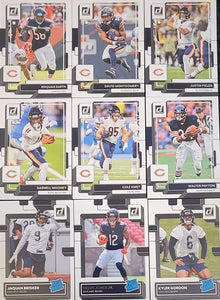 Chicago Bears 2022 Donruss Factory Sealed Team Set with Justin Fields and 3 Rated Rookie Cards