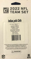 Indianapolis Colts 2022 Donruss Factory Sealed Team Set with Peyton Manning and Rated Rookies Cards of Alec Pierce and Jelani Woods
