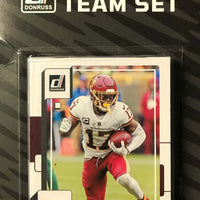 Washington Commanders 2022 Donruss Factory Sealed Team Set with 4 Rated Rookie Cards including Sam Howell Plus