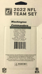 Washington Commanders 2022 Donruss Factory Sealed Team Set with 4 Rated Rookie Cards including Sam Howell Plus