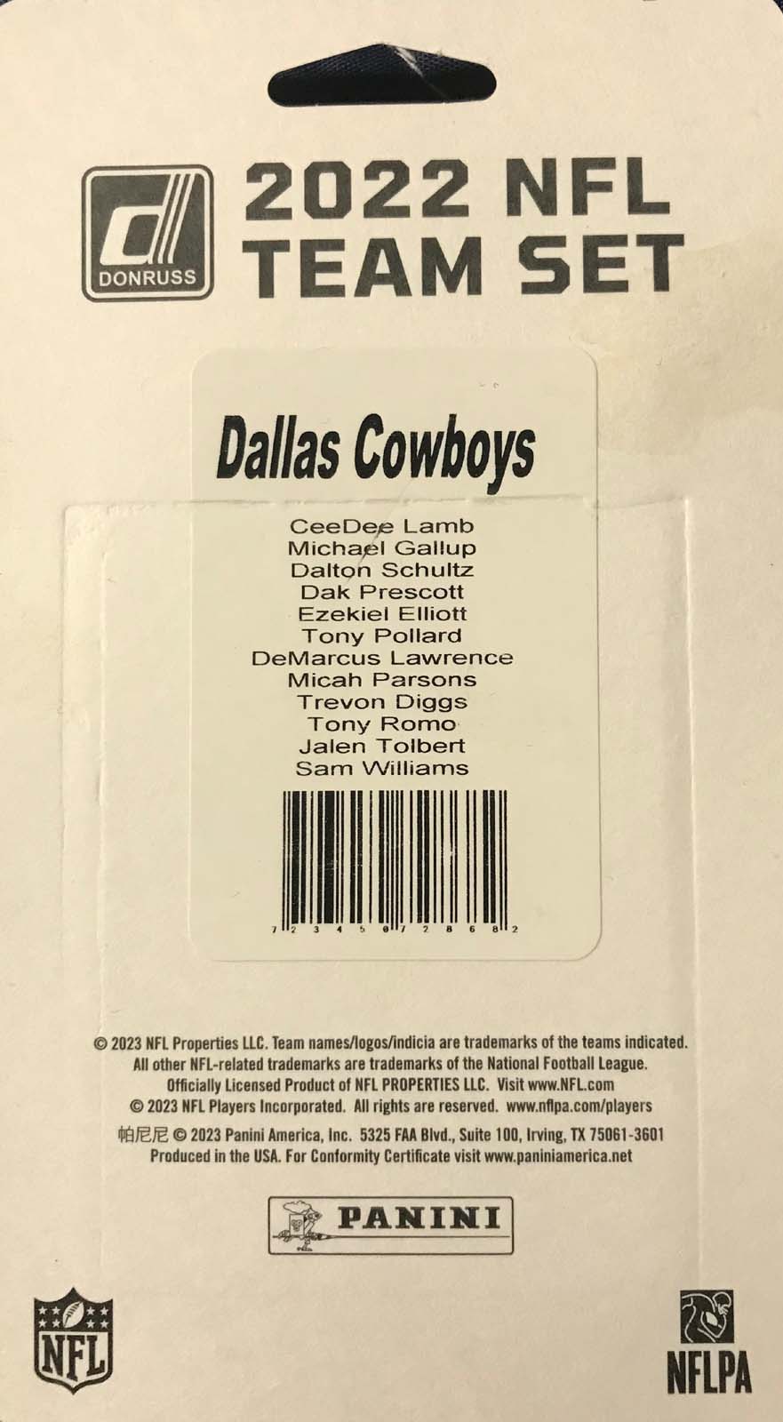 Dallas Cowboys 2021 Donruss Factory Sealed 12 Card Team Set with Dak  Prescott and a Rated Rookie Card of Micah Parsons Plus