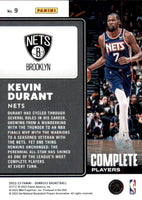 Kevin Durant 2022 2023 Panini Donruss Complete Players Series Mint Card #9
