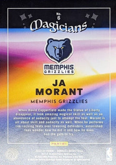 Ja Morant Game Worn Memphis Grizzlies 2021-2022 Season Jersey
