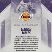 Lebron James 2022 2023 Panini Hoops Frequent Flyers Retail Exclusive Series Mint Insert Card #6