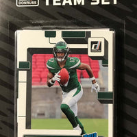 New York Jets 2022 Donruss Factory Sealed Team Set with Rated Rookie Cards of Sauce Gardner and Garrett Wilson Plus 3 Other Rookies