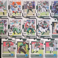 New York Jets 2022 Donruss Factory Sealed Team Set with Rated Rookie Cards of Sauce Gardner and Garrett Wilson Plus 3 Other Rookies