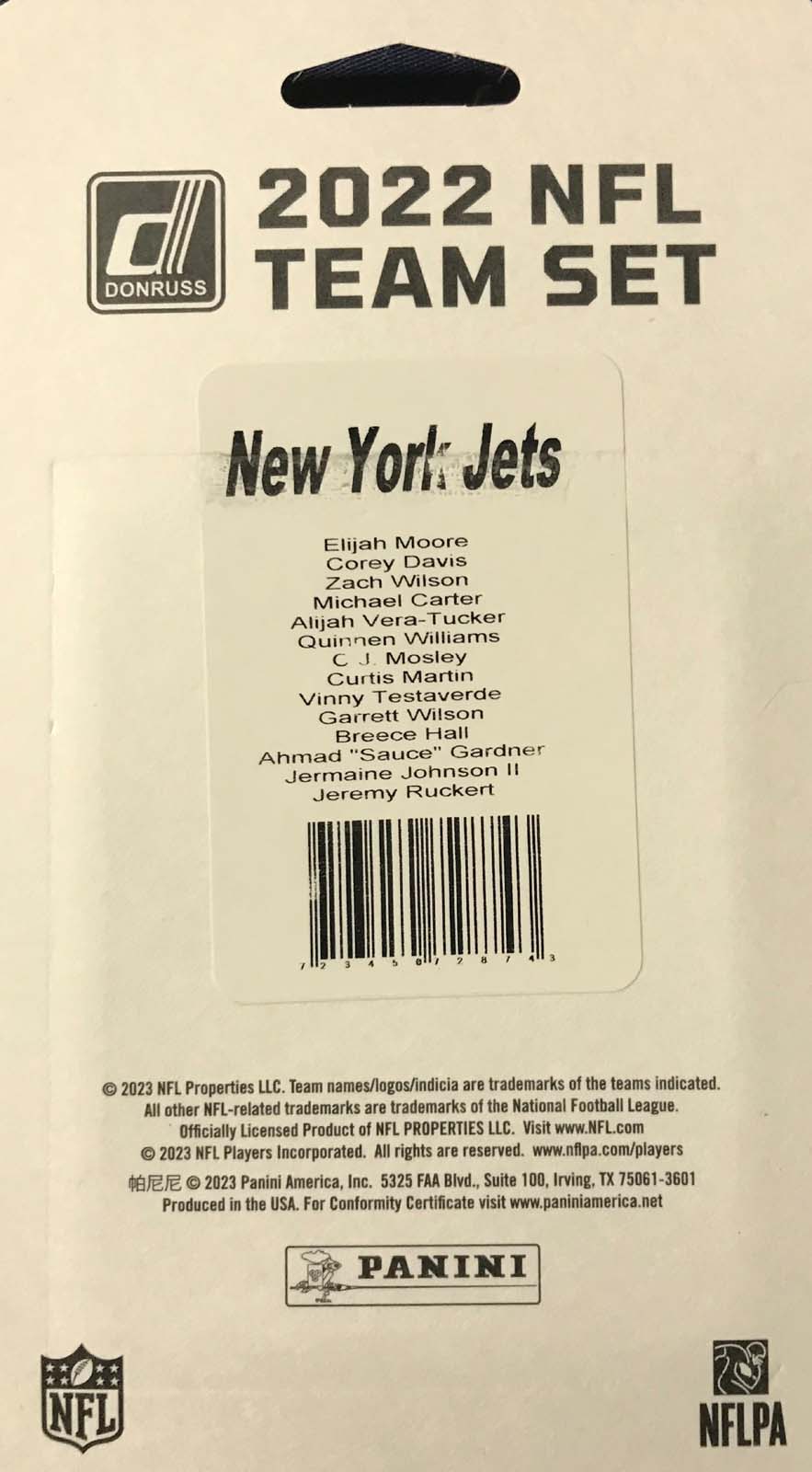 New York Jets: Sauce Gardner 2022 - Officially Licensed NFL