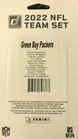 Green Bay Packers 2022 Donruss Factory Sealed Team Set with Rated Rookie Cards of Christian Watson, Romeo Doubs plus 3 additional Rookies
