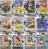 Green Bay Packers 2022 Donruss Factory Sealed Team Set with Rated Rookie Cards of Christian Watson, Romeo Doubs plus 3 additional Rookies
