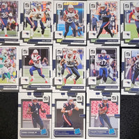 New England Patriots 2022 Donruss Factory Sealed Team Set Featuring Bailey Zappe Rated Rookie Card #329 Plus Mac Jones, Matt Judon, Kyle Dugger and Others