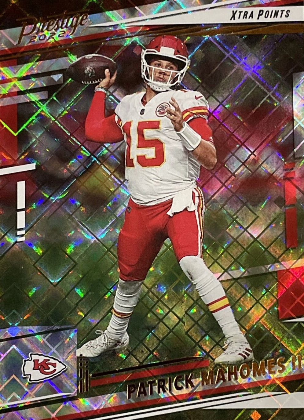 Patrick Mahomes II 2022 Panini Prestige Xtra Points Diamond Series Mint Card #141