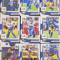 Los Angeles Rams 2022 Donruss Factory Sealed Team Set with a Rated Rookie Card of Kyren Williams