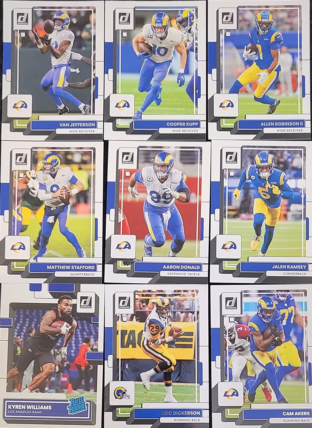 Los Angeles Rams Trading Cards Team Sets