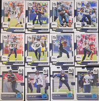 Seattle Seahawks 2022 Donruss Factory Sealed Team Set with a Rated Rookie Card of Kenneth Walker III Plus 3 Other Rookies
