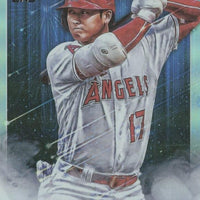 Shohei Ohtani 2022 Topps Stars of The MLB Mint Insert Card ##SMLB-24 picturing him in his Grey Los Angeles Angels Jersey