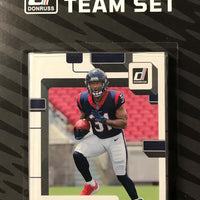 Houston Texans 2022 Donruss Factory Sealed Team Set with Rated Rookie Cards of John Metchie III and Christian Harris plus 3 other Rookies