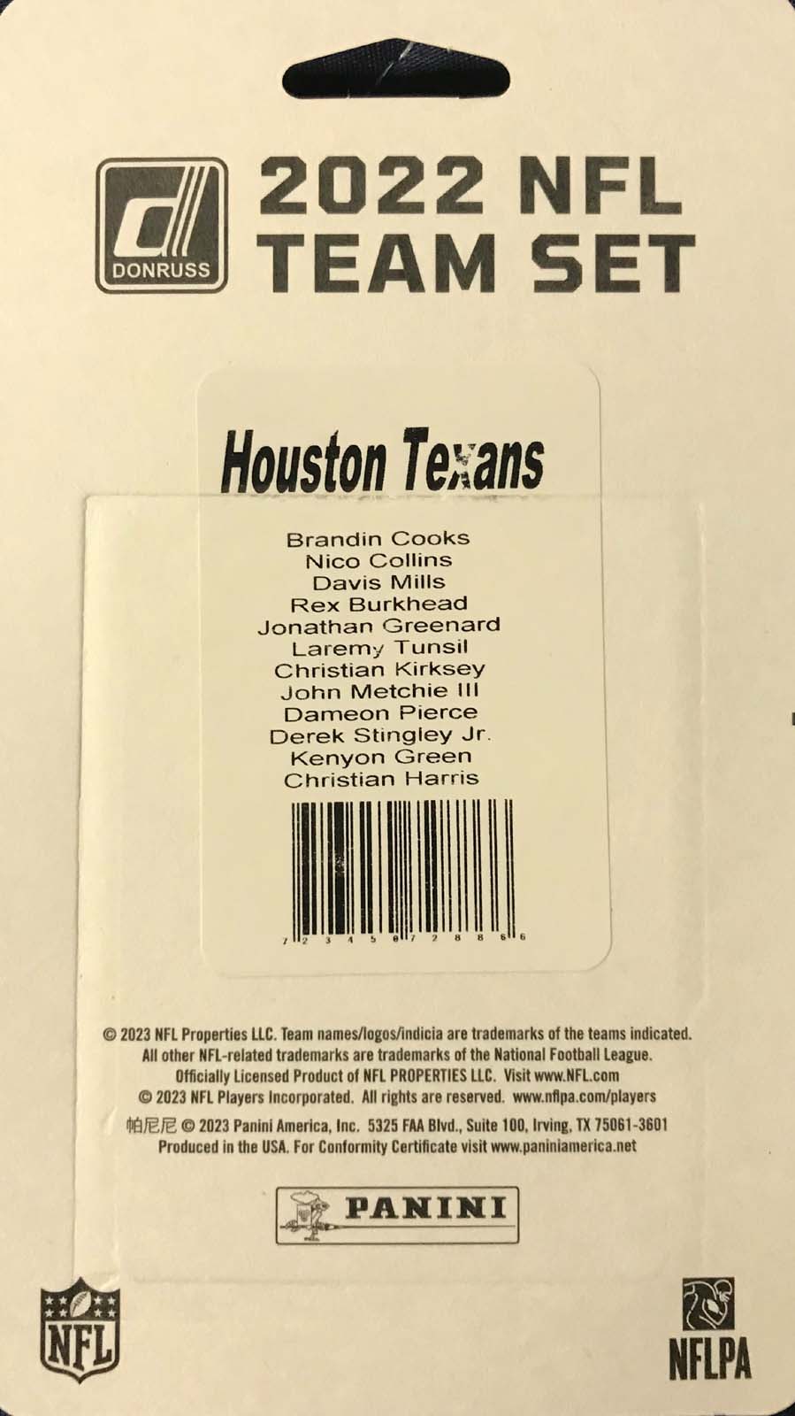 Houston Texans: Davis Mills 2022 - Officially Licensed NFL