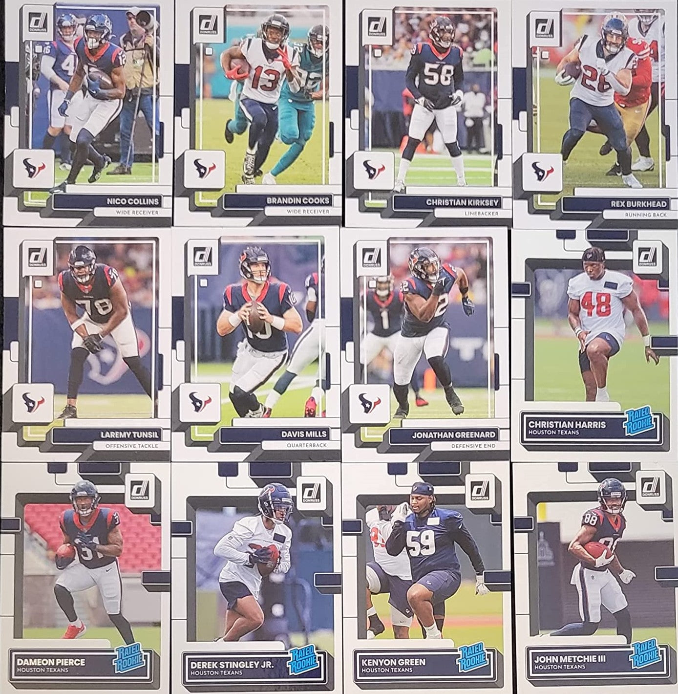 Houston Texans 2022 Donruss Factory Sealed Team Set with Rated Rookie