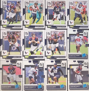 Houston Texans 2022 Donruss Factory Sealed Team Set with Rated Rookie Cards of John Metchie III and Christian Harris plus 3 other Rookies