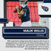 Tennessee Titans 2022 Donruss Factory Sealed Team Set with Rated Rookie Cards of Malik Willis, Treylon Burks plus 2 Other Rookies