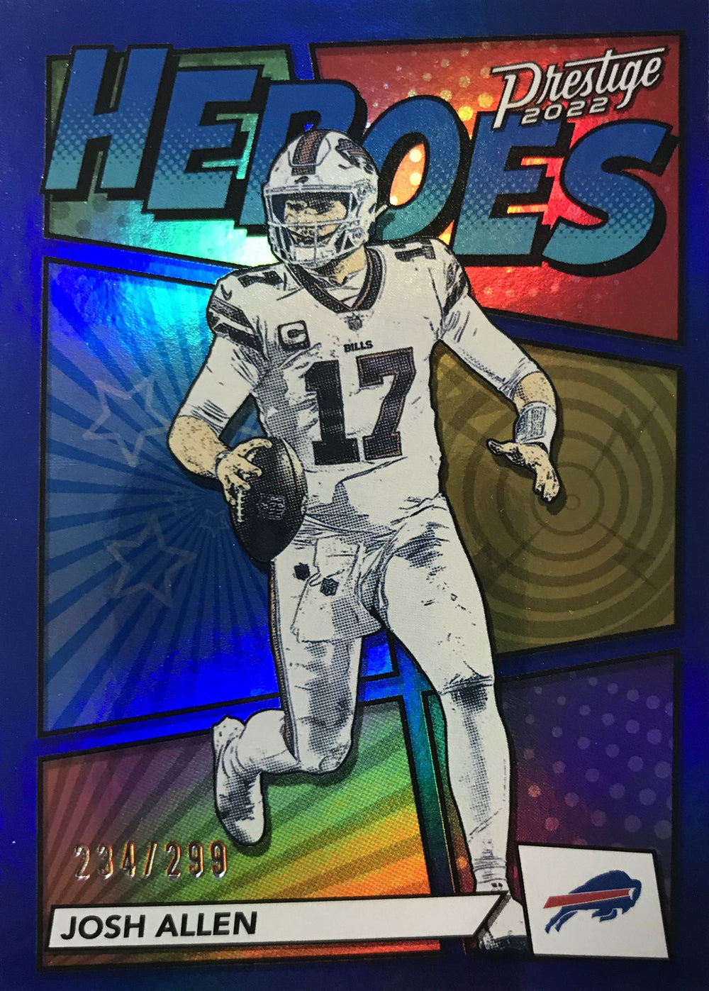 2021 Prestige Heroes He-7 Josh Allen Buffalo Bills Football Card Mint