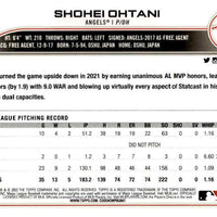 Shohei Ohtani 2022 Topps Baseball Series Mint Card #660 picturing him in his White Los Angeles Angels Jersey