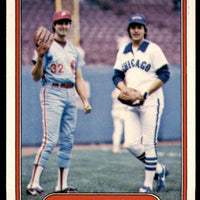 Steve Carlton and Carlton Fisk 1982 Fleer Series Mint Card #632