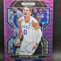 Jayson Tatum 2022 2023 Panini Prizm Draft Picks PURPLE WAVE Series Mint Card #23