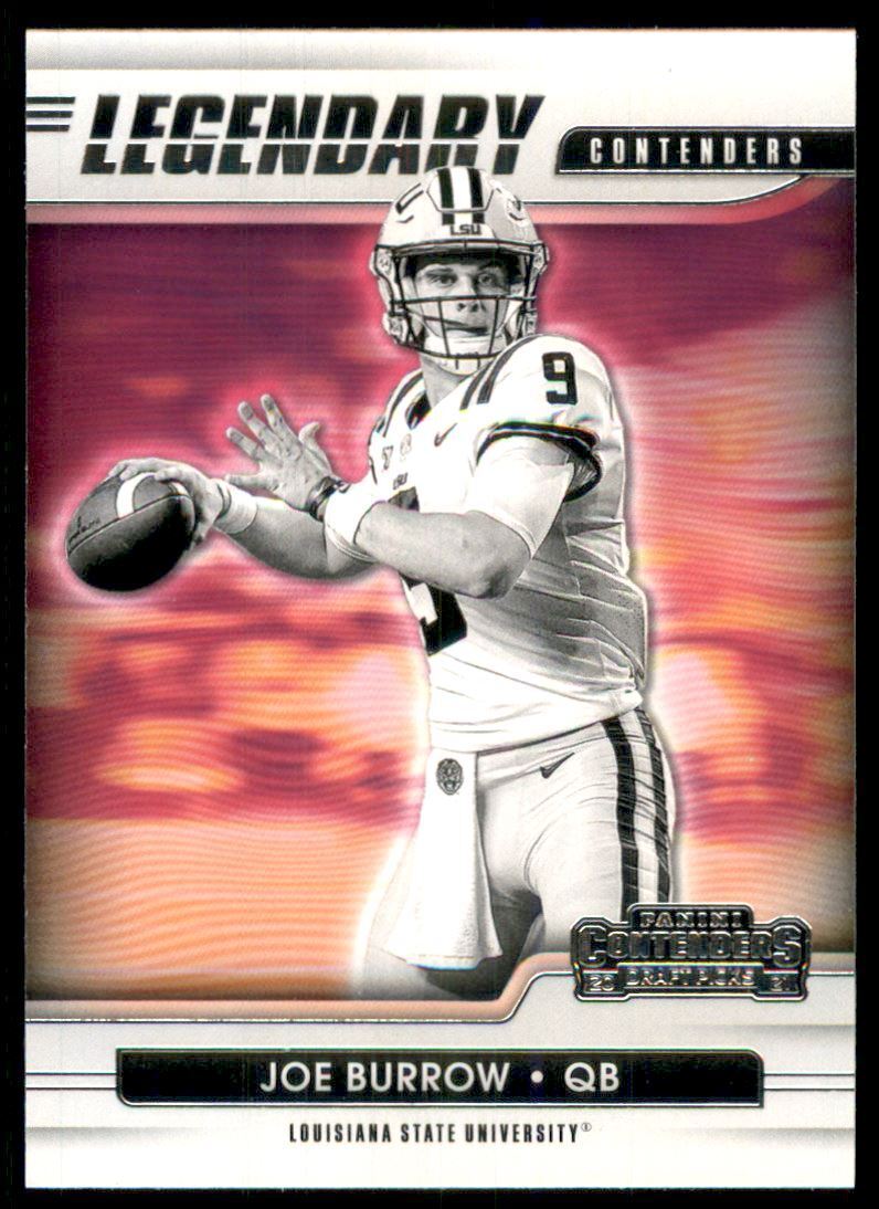 Joe Burrow 2021 Panini Contenders Draft Picks Legendary Contenders Ser