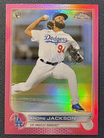 Andre Jackson 2022 Topps Chrome Pink Refractor Series Mint Rookie Card #121
