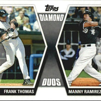 Frank Thomas 2011 Topps Diamond Duos Series Mint Card #DD-TR with Manny Ramirez